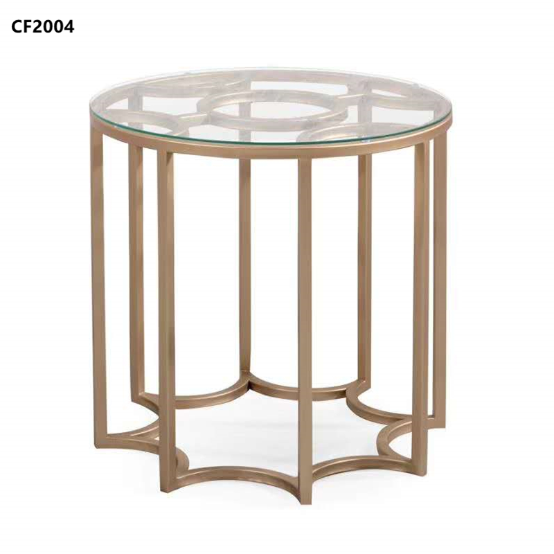 Stainless steel side table, wrought iron side table Hotel furniture Hotel supplies