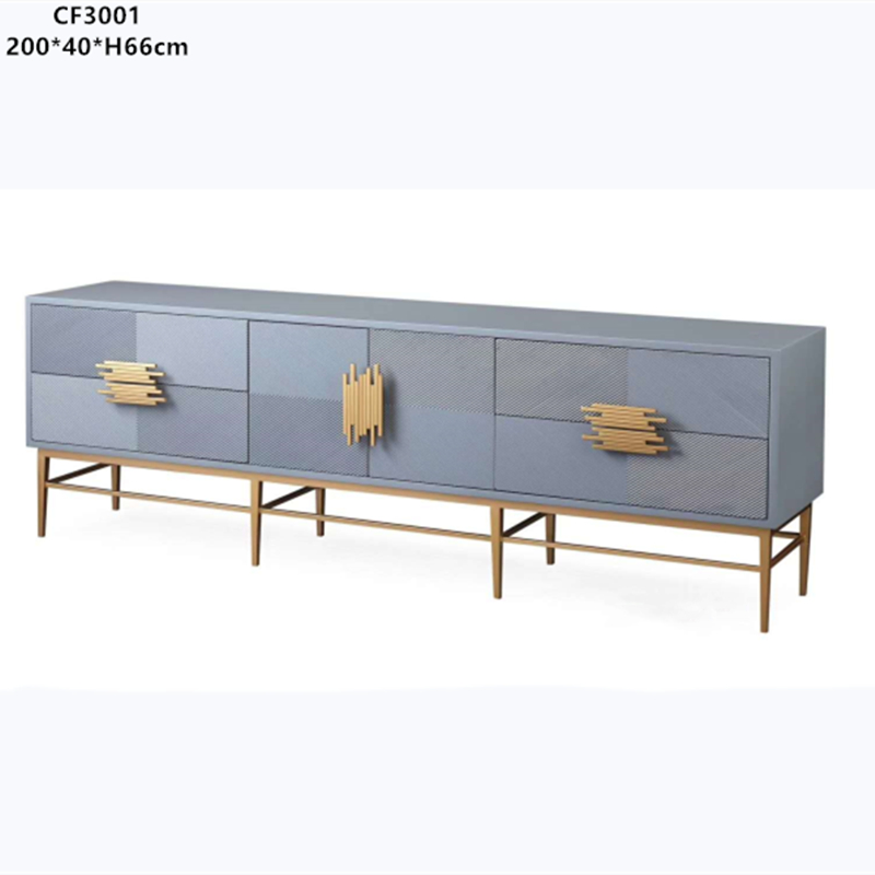 Metal TV cabinet, stainless steel TV cabinet